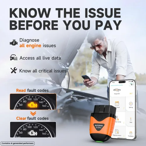 Miniatura 2 de AUTOPHIX Escáner 3210 Pro OBD2 Bluetooth - Comprueba todos los códigos de falla del motor para todos los vehículos de 1996+ - Escáner de auto fácil