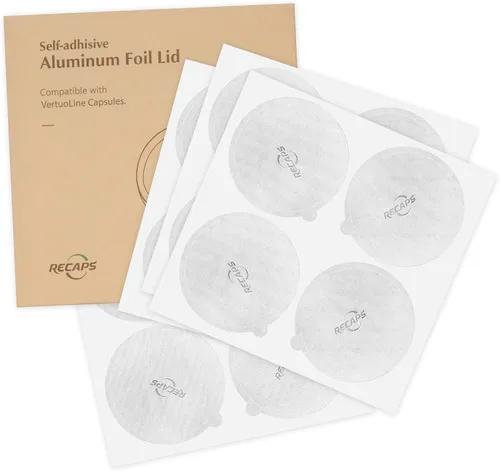 Miniatura 10 de RECAPS Tapas de papel de aluminio para reutilizar cápsulas de café compatibles con Nespresso VertuoLine, 200 unidades de 2.441 in