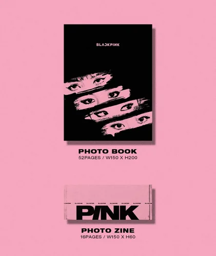 Miniatura 3 de BLACKPINK - KILL THIS LOVE [PINK ver.] (segundo mini álbum) CD+52p Photobook+Libro de letras+4 tarjetas fotográficas+tarjeta fotográfica
