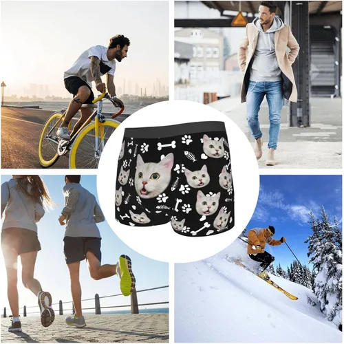 Miniatura 6 de Nsipan Ropa interior personalizada para hombres, calzoncillos tipo bóxer para novio, marido