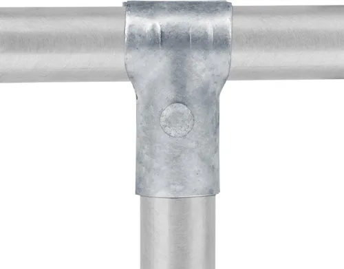 Miniatura 3 de Paquete de 8 abrazaderas de riel de extremo de 1-3/8 pulgadas x 1-3/8 pulgadas para valla de eslabones de cadena estructural Conectores de tubería