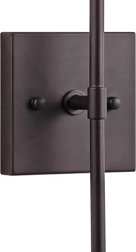 Miniatura 7 de JONATHAN Y Lámpara LED moderna de bronce aceitado de 4.5 pulgadas, pantalla cilíndrica de vidrio transparente, lámpara de pared para espejo de baño