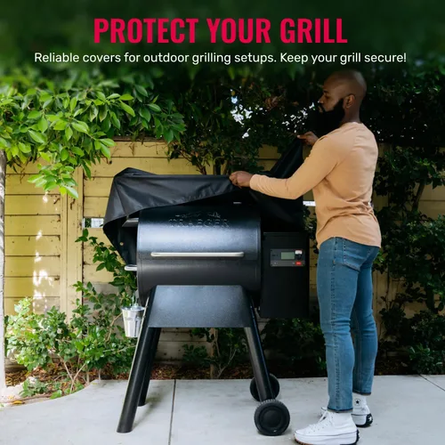 Miniatura 2 de Grillman - Resistente funda para parrilla de pellets, compatible con Traeger Pro Series 22, 575, modelos Elite, Lone Star Elite, Pro 20