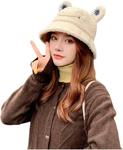 Miniatura 2 de Haoohu Gorra de algodón para adultos, diseño de rana, sombrero de sol para fiesta de disfraces