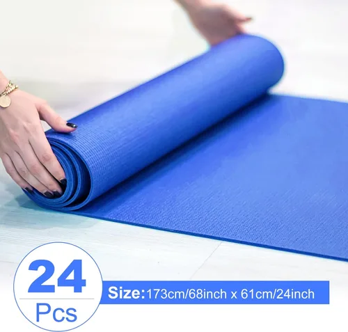 Miniatura 2 de Alfombrilla de yoga de 0.118 pulgadas de grosor a granel, antideslizante para ejercicio, entrenamiento, fitness, para mujeres y hombres, gimnasio