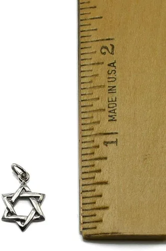 Miniatura 4 de KEVIN N ANNA Collar de plata de ley con dije de estrella de David, 18 pulgadas