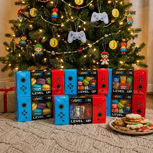 Miniatura 8 de Shescrzionu Cajas de Recuerdos de Fiesta de Videojuegos 12 PCS-Recuerdos Perfectos de Fiesta Gamer, Cajas de Recuerdos de Fiesta con Ventana, color14