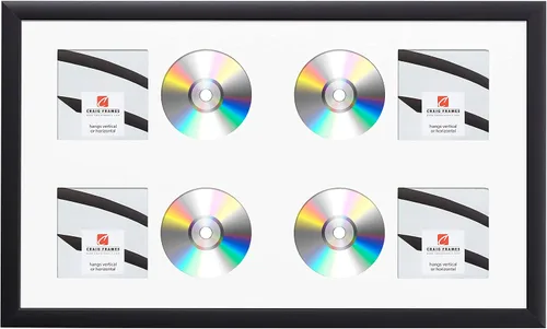 Miniatura 21 de Craig Frames paspartú para mostrar CD con marco negro de 1 pulgada