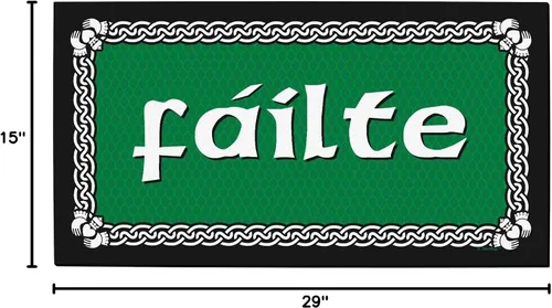 Miniatura 3 de ThisWear Felpudo de San Patricio para el Día de San Patricio, felpudo gaélico de perfil bajo