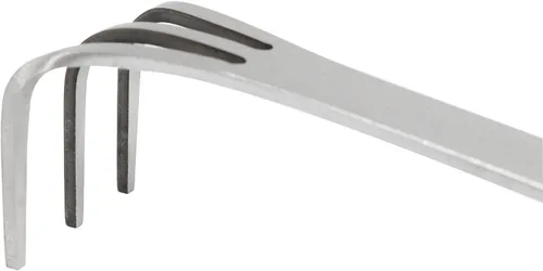 Miniatura 3 de Rastrillo para bonsái de acero inoxidable con espátula, mini estante de jardinería, cultivador de 3 puntas, herramientas para árbol bonsái