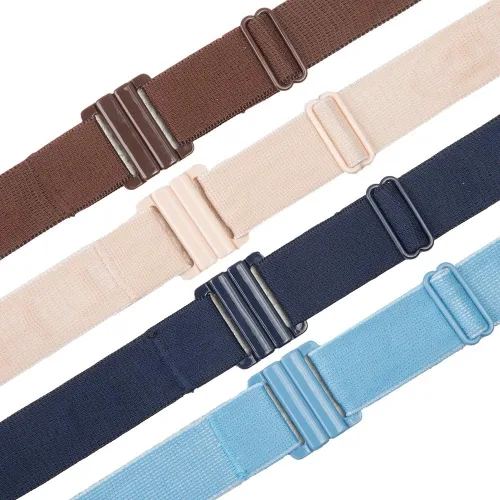 Miniatura 164 de Cinturón elástico ajustable – Cinturones para mujer, cinturón de cintura antideslizante, sin mostrar hebilla plana para mujer