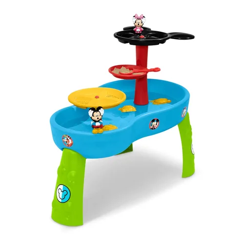 Miniatura 9 de Delta Children - Mesa de agua de Mickey Mouse de Disney Mesa de juego de agua de 3 niveles con juego de 11 piezas Mesa sensorial de agua +