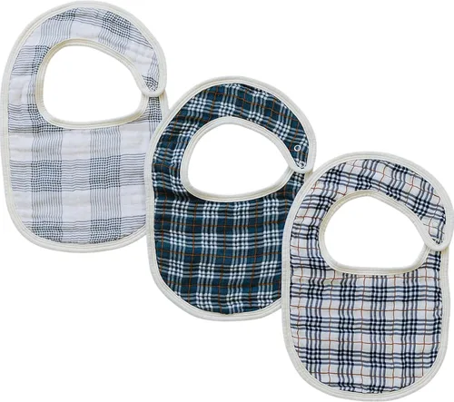 Miniatura 12 de Mebie Baby Babero de muselina de algodón, paquete de 3 baberos para eructos, escupir, baberos, baberos bandana para bebé niño o niña