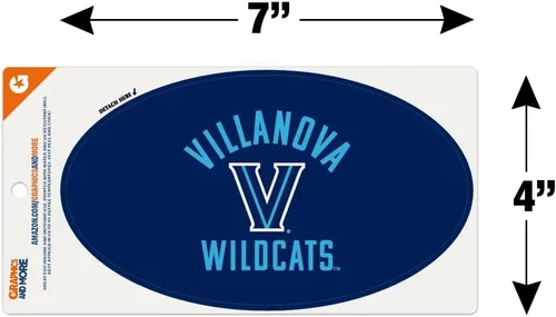 Miniatura 4 de Villanova University Wildcats - Imán ovalado de vinilo para nevera y coche