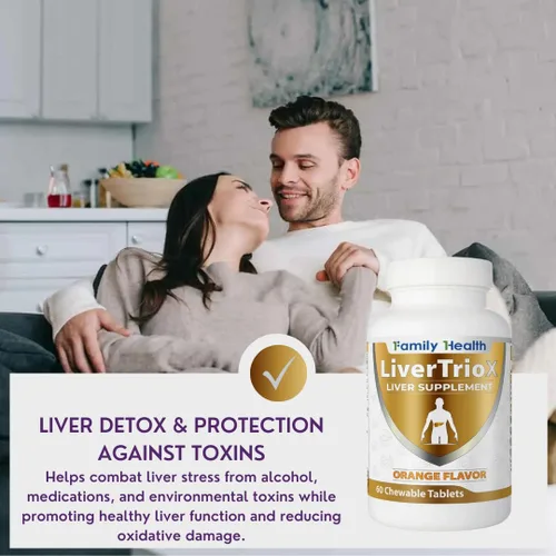Miniatura 12 de LiverTrioX - Suplemento antioxidante integral para el hígado, tabletas masticables de suplemento hepático con el mismo, glutatión, silibina