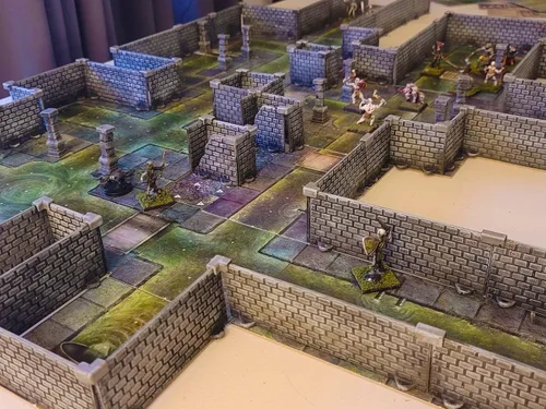 Miniatura 5 de Dirt Cheap Dungeons Adaptadores Diagonales Expansión TT RPG Terrain Building para Calabozos y Dragones, Pathfinder, Juegos de Guerra y mucho más