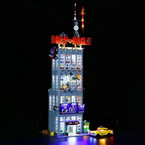 Miniatura 2 de LIGHTAILING Juego de luces para el modelo de bloques de construcción Daily Bugle – Kit de luz LED compatible con Lego 76178 – no incluye