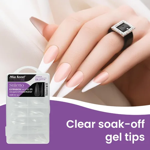 Miniatura 3 de Mia Secret Puntas de extensión de gel (Stiletto)