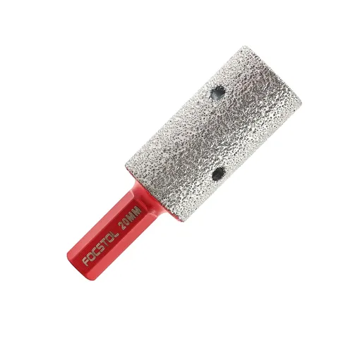 Miniatura 12 de FOCSTOL Broca de diamante para fresar dedos, broca de núcleo de 4/5 pulgadas (0.787 in) para agrandar molienda y bisel redondo agujeros existentes