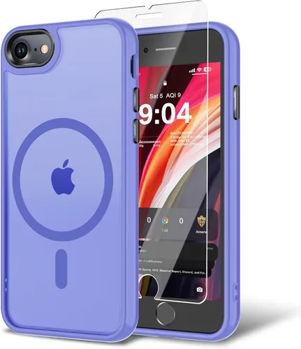 Miniatura 109 de Funda para iPhone 11 con protector de pantalla, compatible con MagSafe, ultra delgada, translúcida, mate, a prueba de golpes, color negro