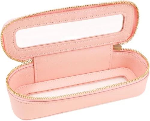 Miniatura 17 de Juego de bolsas de maquillaje transparentes de viaje, bolsa de cosméticos aprobada por la TSA con cremallera, bolsa de maquillaje portátil, bolsa