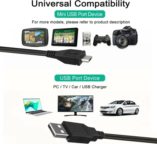 Miniatura 2 de Nuevo cable USB cargador de alimentación cable de carga compatible con Kaito KA332W emergencia solar manivela AM/FM radio meteorológica