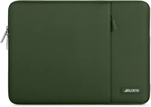 Miniatura 23 de MOSISO Funda vertical de poliéster con bolsillo para laptop de 15, 15.6 y 16 pulgadas, para computadora MacBook Pro 16 M4, M3, M2 y M1, HP, Acer