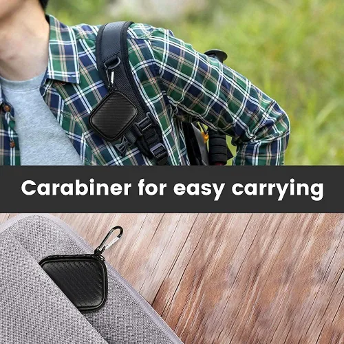 Miniatura 5 de Estuche para auriculares, estuche de transporte para auriculares, bolsa de almacenamiento de auriculares de EVA dura, pequeña bolsa con cremallera