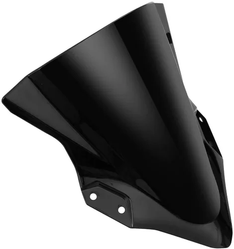 Miniatura 3 de Parabrisas de doble burbuja de plástico ABS para parabrisas Kawasaki Ninja 400 2018 2019 2020 2021 (negro)
