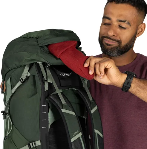 Miniatura 9 de Osprey Talon 44L Mochila de senderismo ligera para hombre, mochila para viajes y campamento, negro/gris carbón, L/XL