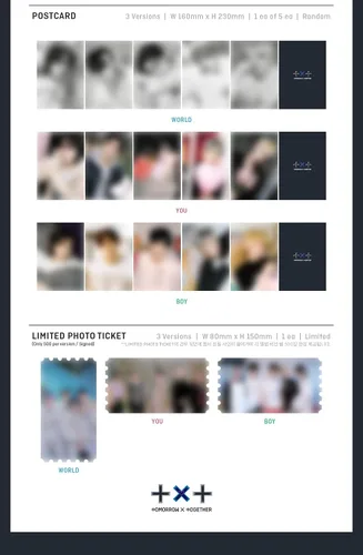 Miniatura 4 de TXT - The Chaos Chapter: Freeze [World ver.] (El segundo álbum) [Pre-Order] CD+Photobook+Póster plegado+Otros con seguimiento, pegatinas decorativas