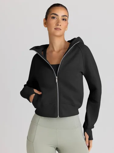 Miniatura 2 de Trendy Queen Sudaderas con capucha y cremallera para mujer, chaquetas de vellón, trajes de otoño, casuales, con capucha, Y2K, ropa de invierno 2024