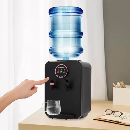 Miniatura 7 de Dispensador de agua para encimera, dispensador de agua de carga superior con control de temperatura de 6 a 8 minutos de calor, capacidad para cubos