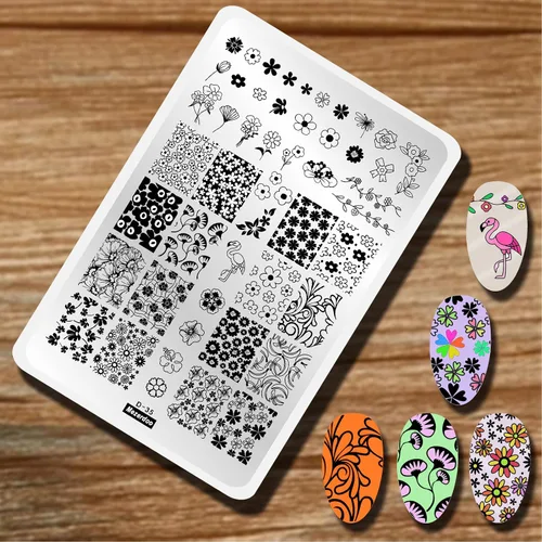 Miniatura 10 de WOW OMG COOL - Plato de estampado de uñas con letras y palabras con imagen de personas, plantillas de arte de uñas de acero inoxidable para diseño