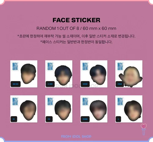 Miniatura 7 de DREAMUS Stray Kids - MAXIDENT Edición Estándar CD+Beneficio de preventa (T-Crush+Heart ver. Set) (JYPK1467)