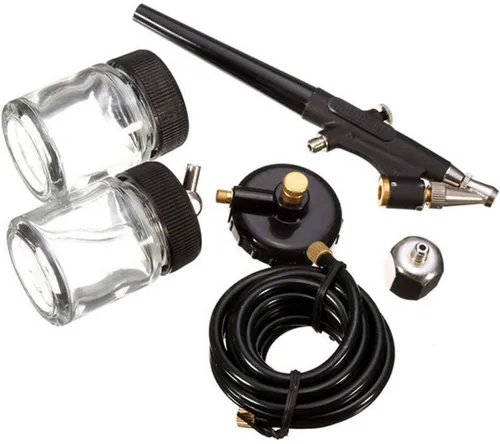Kit de cepillo de aire Hobby Aerógrafo Pistola Pulverizadora Herramienta Modelo de Coche Juego de Pintura Aerógrafa