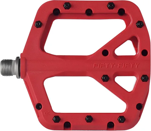 Miniatura 12 de FIFTY-FIFTY Pedales de bicicleta de montaña, compuesto de nailon MTB antideslizante, pedales de bicicleta de 9/16 pulgadas, plataforma plana ligera
