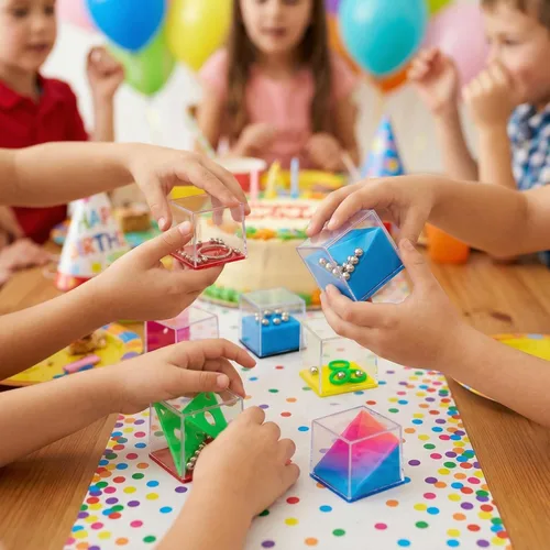 Miniatura 2 de THE TWIDDLERS Paquete de 28 cubos de rompecabezas para el cerebro, recuerdos de fiesta para niños, varios niveles de dificultad, rellenos de bolsas
