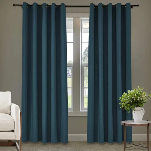 Miniatura 37 de Frelement Cortinas de lino de lino de bronce con ojales para interiores, tratamiento de ventanas para sala de estar, dormitorio, habitación