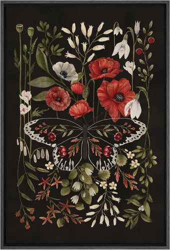 Miniatura 152 de SIGNFORD Lienzo impreso para pared, acuarela, floral, retro, abstracto, naturaleza, desierto, ilustraciones florales botánicas, arte moderno