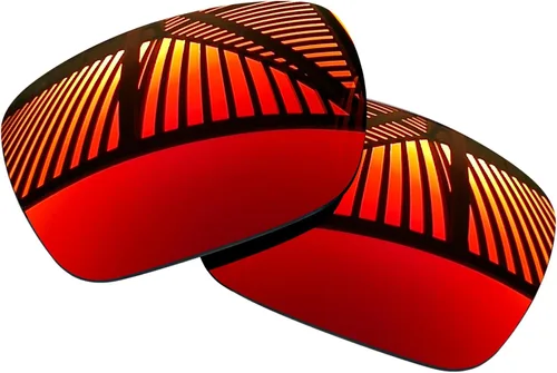 Miniatura 5 de 4 pares de lentes de repuesto para gafas de sol Oakley Holbrook XXL OO9487 2.402 in - negro sólido+esmeralda+azul hielo+rojo fuego