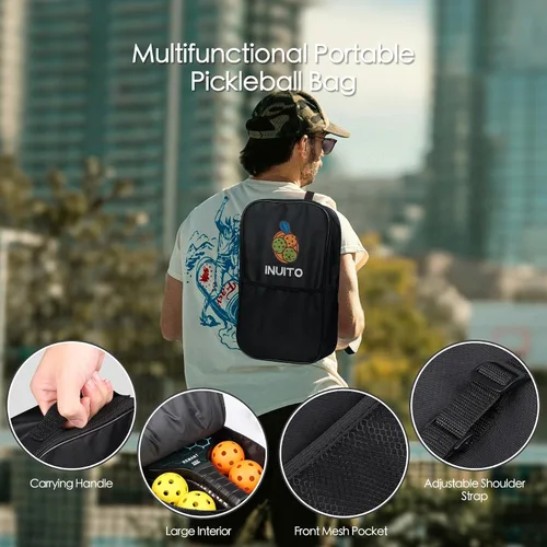 Miniatura 6 de Juego de 2 palas de pickleball 2026 de 0.63 pulgadas de grosor con bolsa de pickleball grande Sweet Spot Pickle Ball para hombres y mujeres, juego