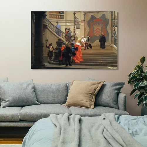 Miniatura 7 de L Eminence Grise-Jean Leon Gerome Picture Print Canvas Poster Wall Paint Art Posters Decor Modern Home Artworks 12x18inch(30x45cm)