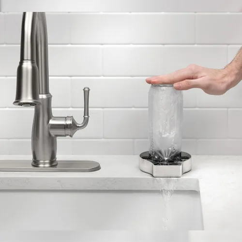 Miniatura 8 de Homewerks GR001SS Enjuagador de Vidrio para Fregaderos de Cocina, Enjuagador de Vidrio de Barra de Acero Inoxidable