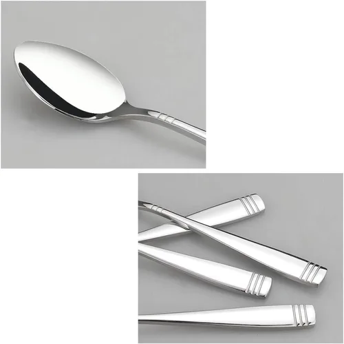 Miniatura 4 de Juego de cucharas pequeñas de acero inoxidable de 12 piezas, cucharadita de acero inoxidable