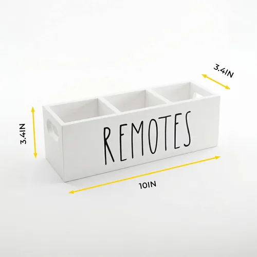 Miniatura 7 de Soporte para control remoto, organizador de almacenamiento remoto de granja, caja de controlador de TV de noche, bandeja organizadora de medios