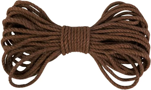Miniatura 12 de Cuerda de yute de 0.197 in, cuerda de yute natural gruesa para jardín, cuerda de cáñamo resistente para exteriores, para jardinería, manualidades