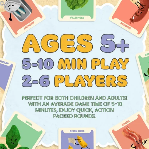 Miniatura 4 de Juego de cartas para la familia: divertido juego para niños, familias, adolescentes y adultos. Fácil y rápido. 2-6 jugadores a partir de 5 años