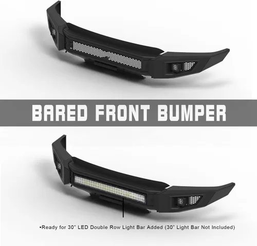 Miniatura 4 de IRONBISON Parachoques delantero Compatible con Ford F150 2021-2023 (Excl. F150 Lighting EV 2022-2023) Protección delantera para camioneta con 2