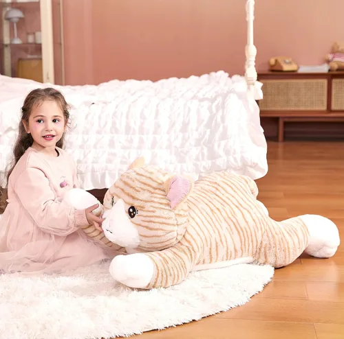 Miniatura 6 de IKASA Animal de Peluche de Gato Grande Juguete de Peluche, Gatito Gigante Lindo Juguetes Suaves Jumbo, Peluche Enorme de Gran Tamaño Peluche